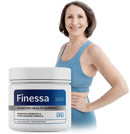 Finessa digestive health formula jar